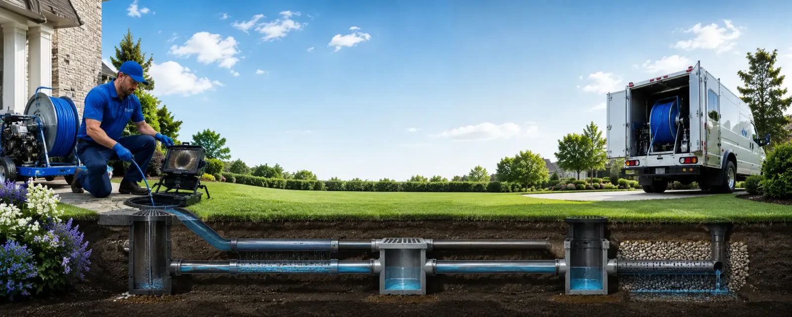 Outdoor drain cleaning information for New Bloomfield, PA
